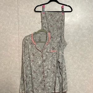 Secret Treasures 3XL ladies pajama set. Grey/pink